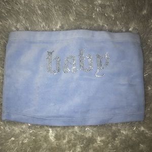 Forever 21 Bandeau crop top in blue